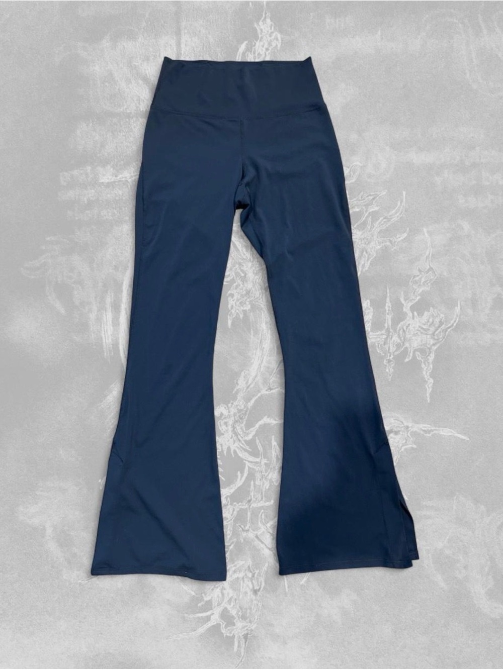 Unplugged by bluenotes-High-Rise Navy Flare Active Pants